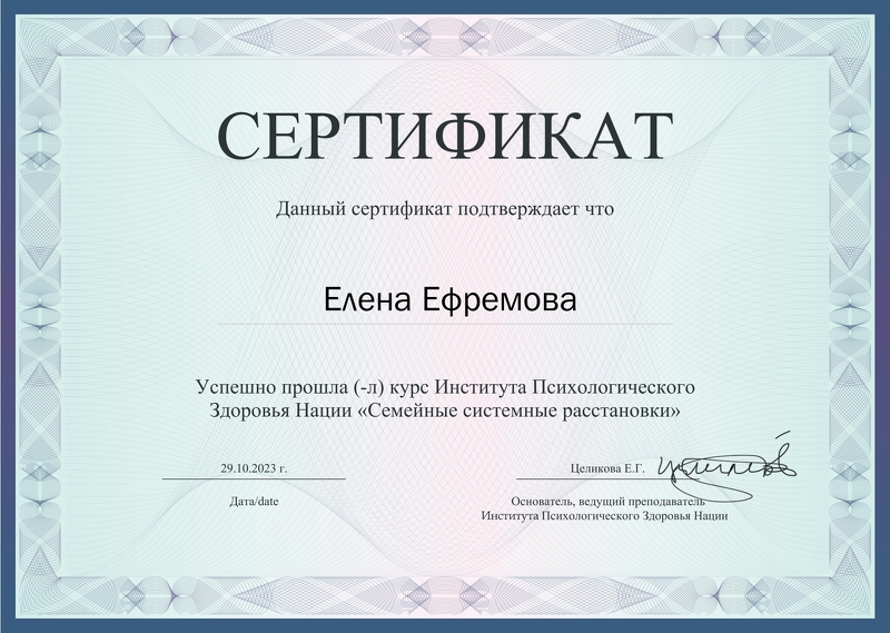 Фрумкина Елена - Диплом